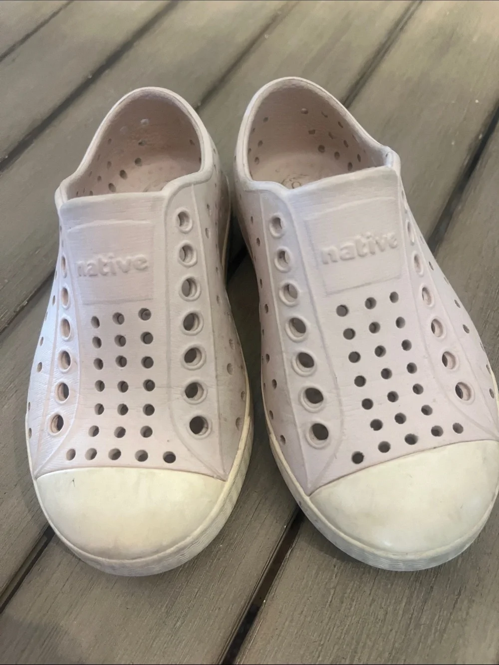 Native Kids Slip-On Water Shoes in Pale Pink